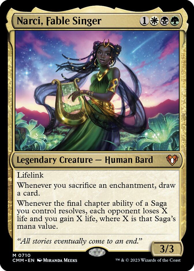 Narci, Fable Singer 710/451 (Commander Masters)  - Foil | Chromatic Games