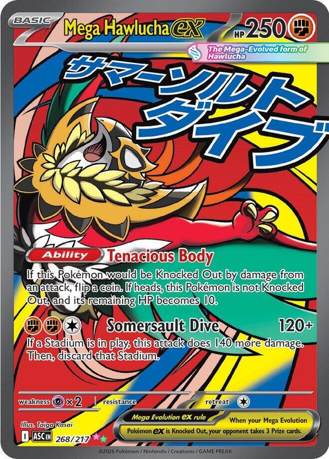 Mega Hawlucha ex 268 217 268/217 (ME: Ascended Heroes)  - Holofoil | Chromatic Games