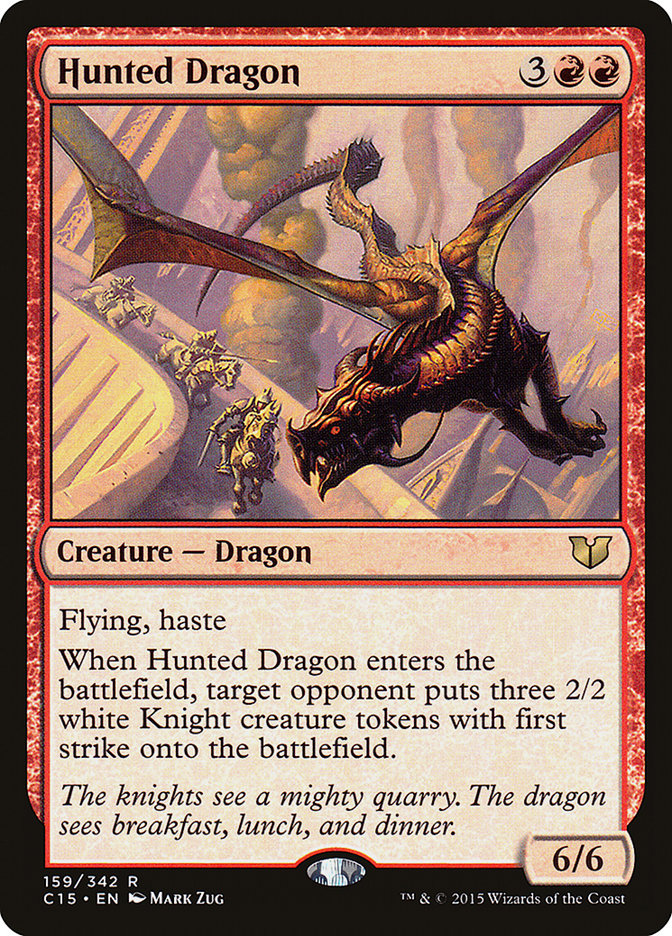 Hunted Dragon 159/342 (Commander 2015)  | Chromatic Games