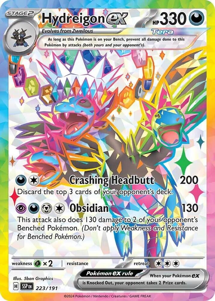 Hydreigon ex 223/191 (SV08: Surging Sparks)  - Holofoil | Chromatic Games