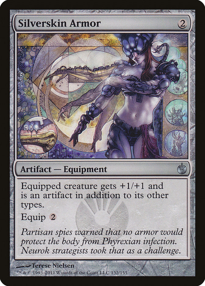 Silverskin Armor 132/155 (Mirrodin Besieged)  | Chromatic Games