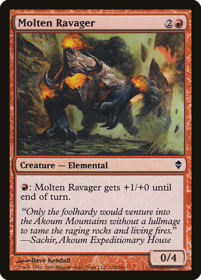 Molten Ravager 138/249 (Zendikar)  | Chromatic Games