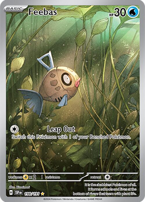 Feebas 198/191 (SV08: Surging Sparks)  - Holofoil | Chromatic Games