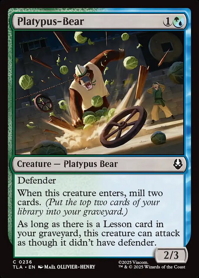 Platypus-Bear 236 (Avatar: The Last Airbender)  | Chromatic Games