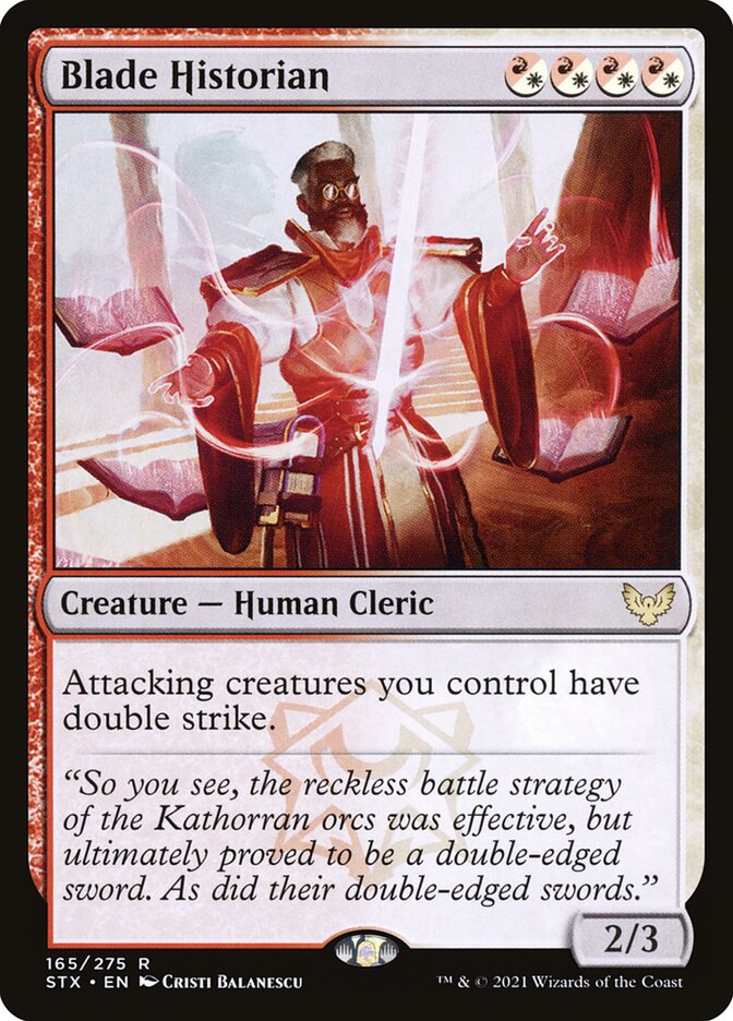 Blade Historian 165 (Strixhaven: School of Mages)  - Foil | Chromatic Games