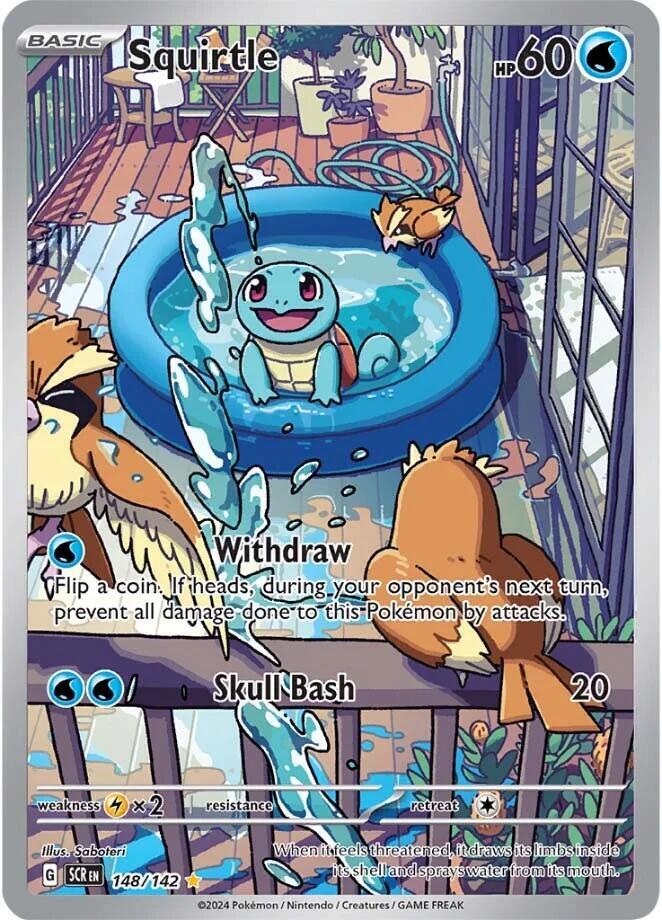 Squirtle 148/142 (SV07: Stellar Crown)  - Holofoil | Chromatic Games