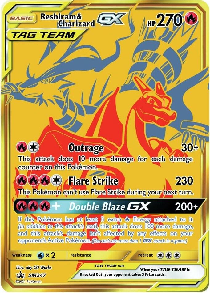 Reshiram and Charizard GX SM247 (SM Promos)  - Holofoil | Chromatic Games