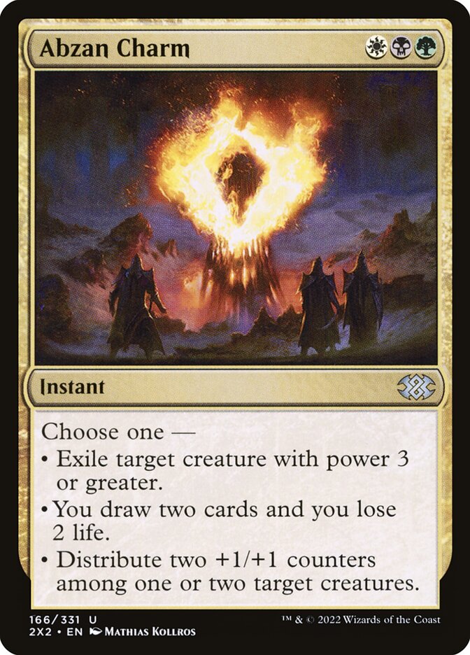 Abzan Charm 166/331 (Double Masters 2022)  - Foil | Chromatic Games
