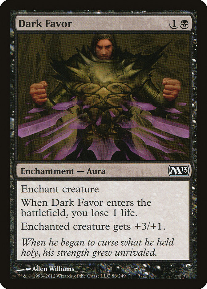 Dark Favor 86/249 (Magic 2013 (M13))  - Foil | Chromatic Games
