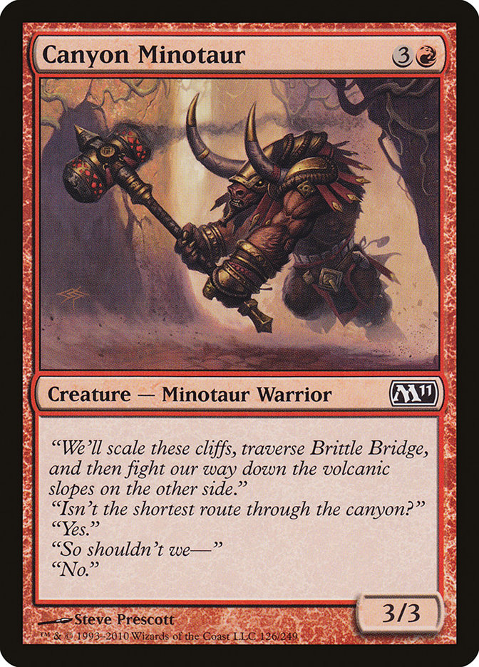 Canyon Minotaur 126/249 (Magic 2011 (M11))  | Chromatic Games