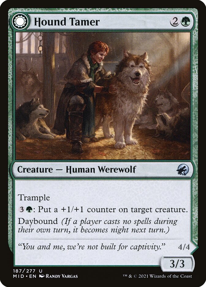 Hound Tamer // Untamed Pup 187/277 (Innistrad: Midnight Hunt)  | Chromatic Games