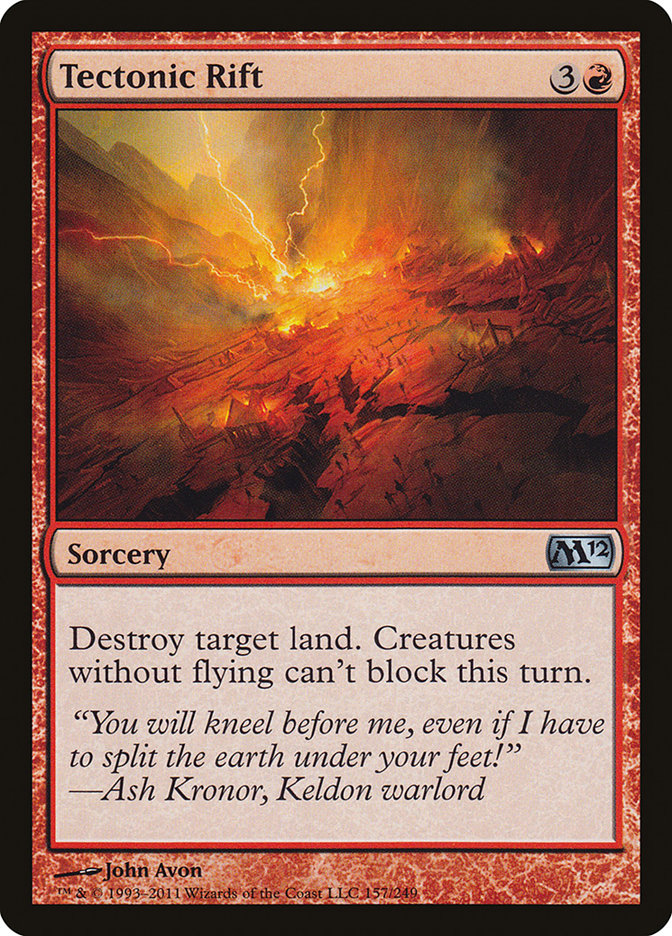 Tectonic Rift 157/249 (Magic 2012 (M12))  | Chromatic Games