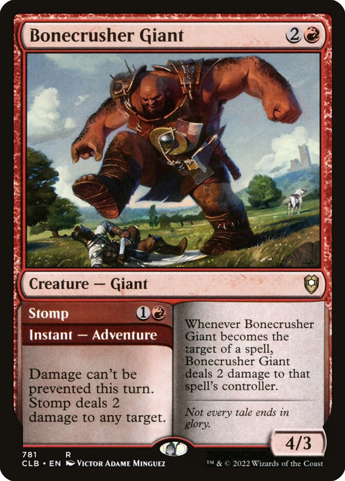 Bonecrusher Giant // Stomp 781 (Commander Legends: Battle for Baldur's Gate)  | Chromatic Games