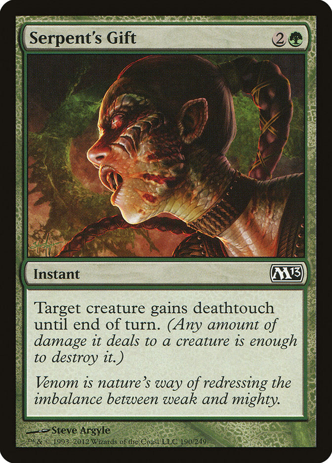 Serpent's Gift 190/249 (Magic 2013 (M13))  | Chromatic Games