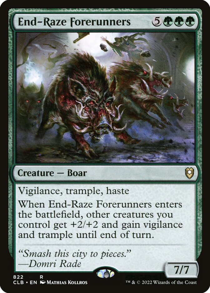 End-Raze Forerunners 822 (Commander Legends: Battle for Baldur's Gate)  | Chromatic Games