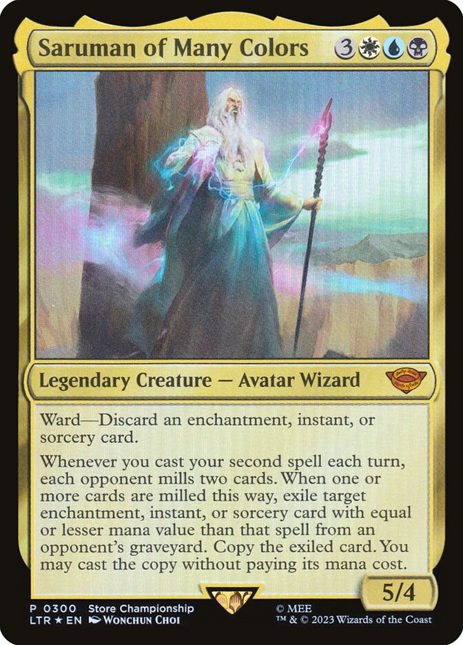 Saruman of Many Colors 300/281 (Game Day & Store Championship Promos)  - Foil | Chromatic Games