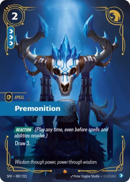 Premonition 87/221 (Spiritforged)  - Foil | Chromatic Games