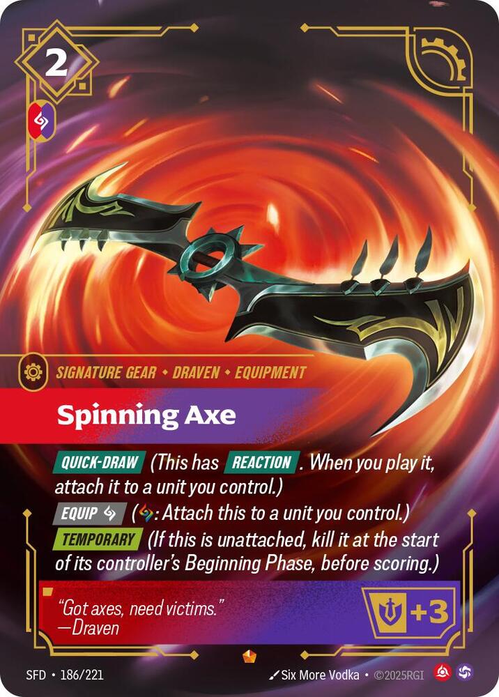 Spinning Axe 186/221 (Spiritforged)  - Foil | Chromatic Games
