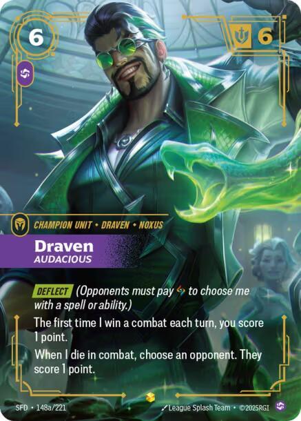 Draven - Audacious 148a/221 (Spiritforged)  - Foil | Chromatic Games