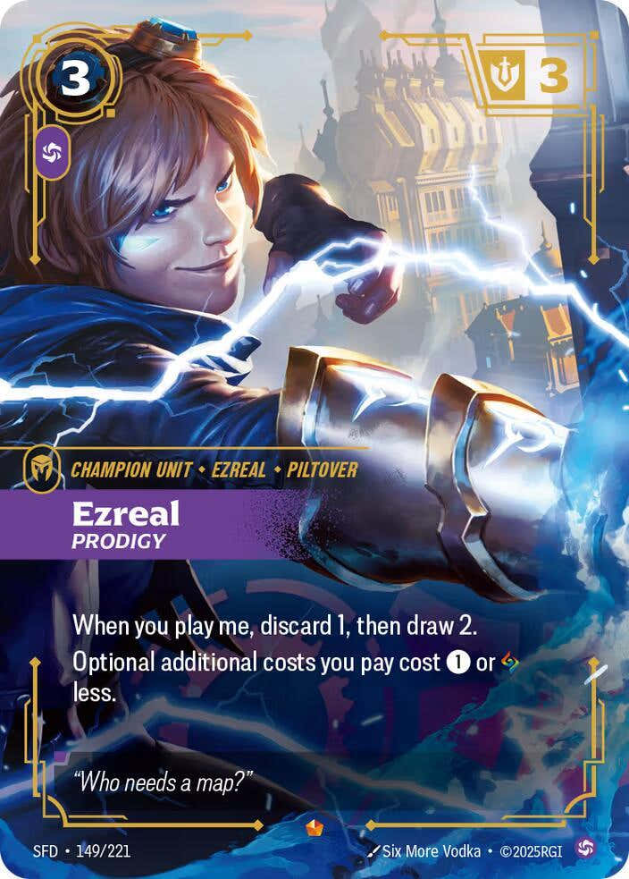 Ezreal - Prodigy 149/221 (Spiritforged)  - Foil | Chromatic Games