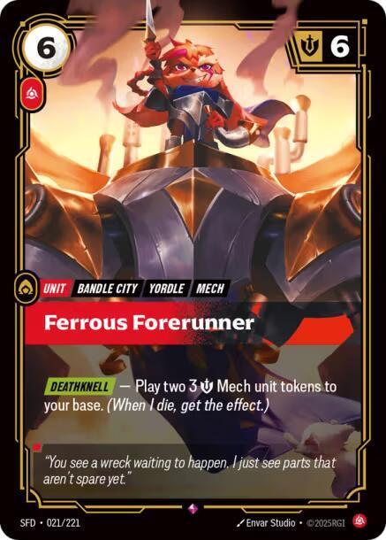 Ferrous Forerunner 21/221 (Spiritforged)  - Foil | Chromatic Games
