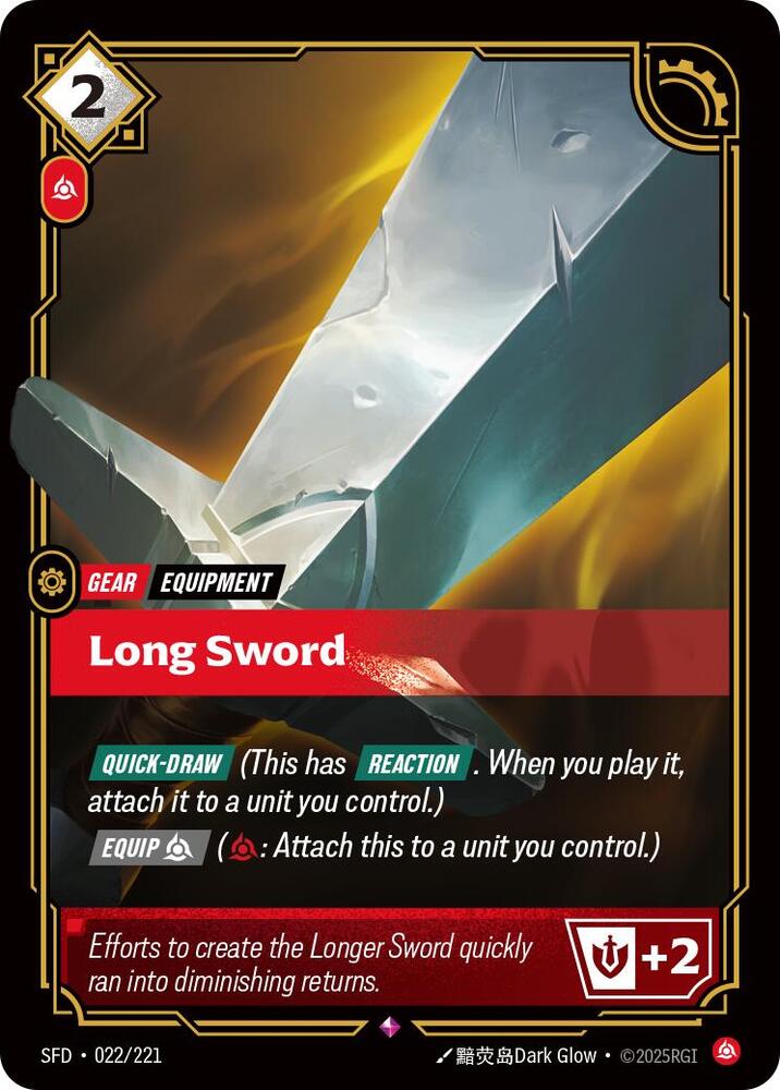 Long Sword 22/221 (Spiritforged)  - Foil | Chromatic Games