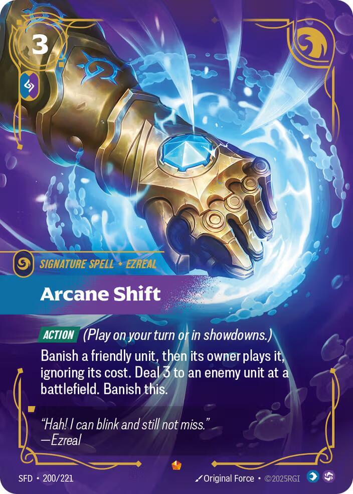 Arcane Shift 200/221 (Spiritforged)  - Foil | Chromatic Games