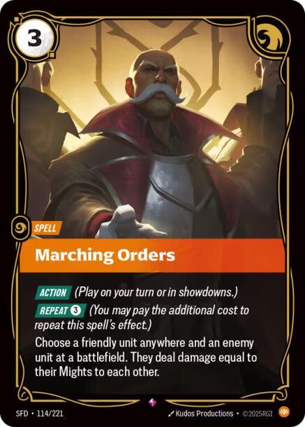 Marching Orders 114/221 (Spiritforged)  - Foil | Chromatic Games