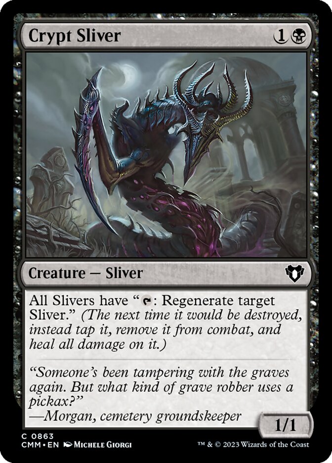 Crypt Sliver 863 (Commander Masters)  | Chromatic Games