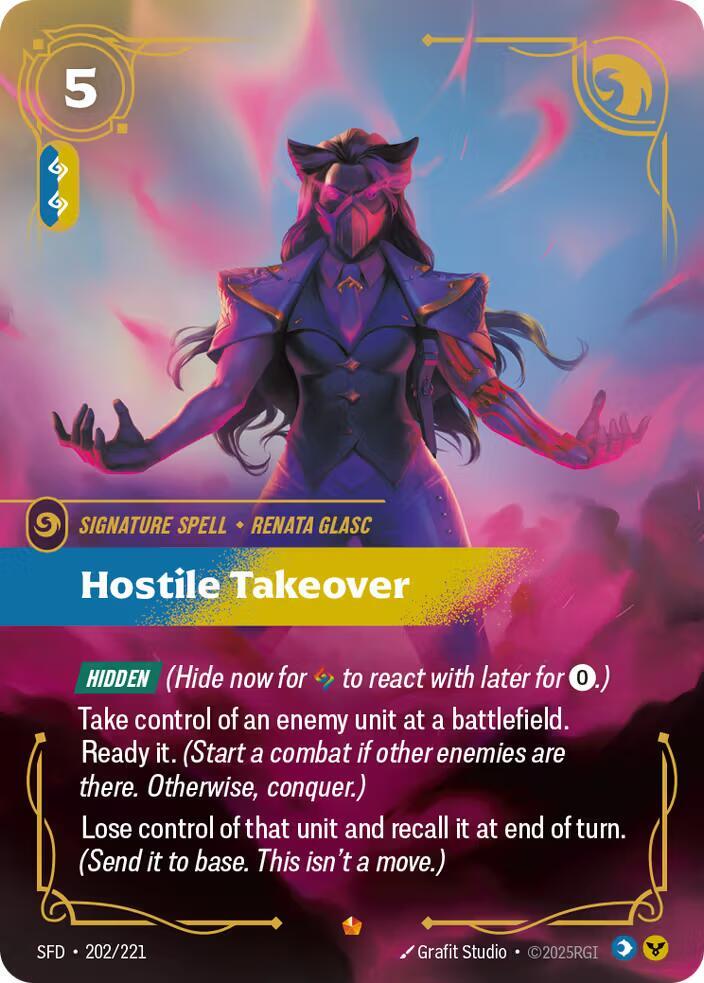 Hostile Takeover 202/221 (Spiritforged)  - Foil | Chromatic Games