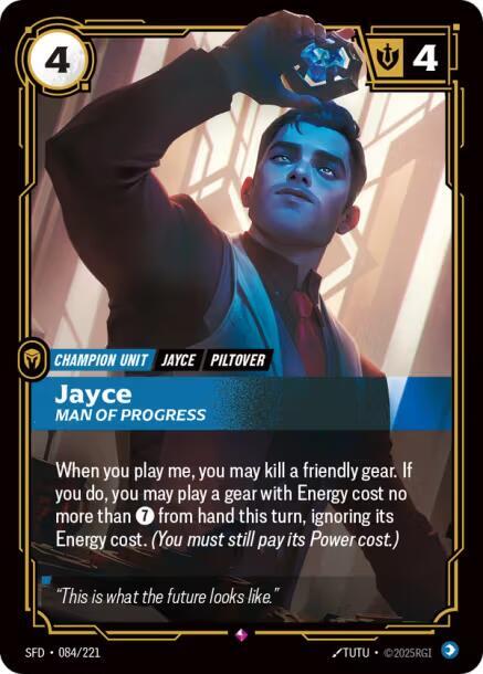 Jayce - Man of Progress 084/221 (Spiritforged)  - Foil | Chromatic Games