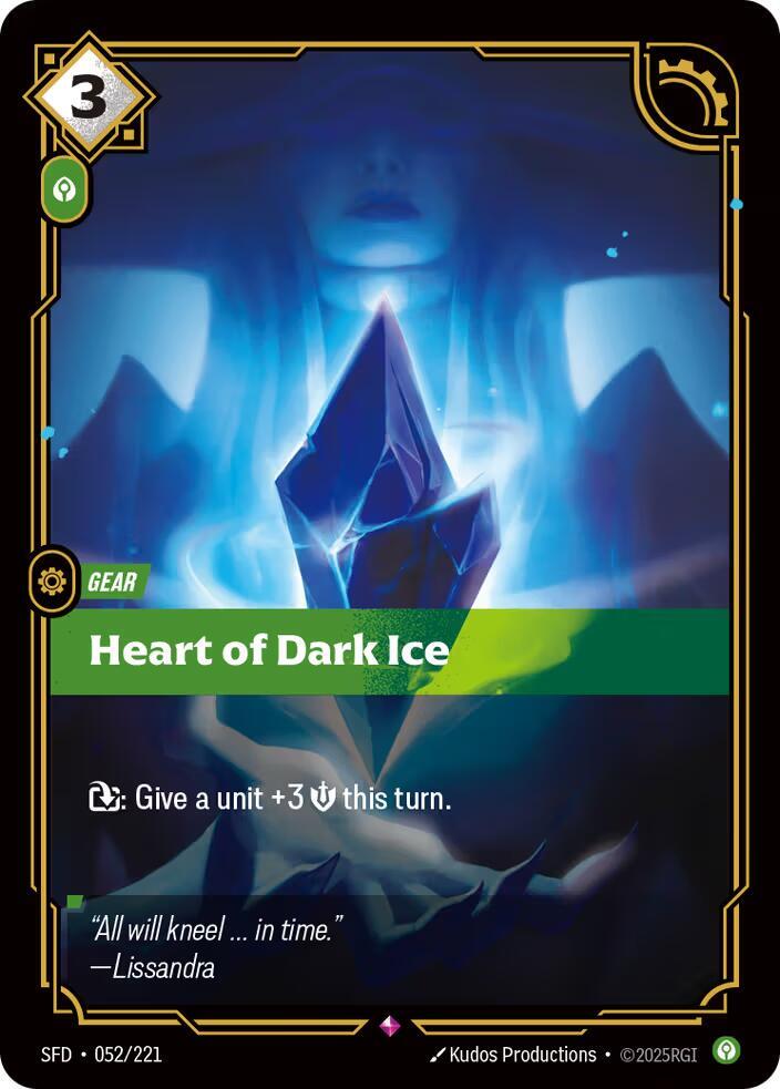 Heart of Dark Ice 52/221 (Spiritforged)  - Foil | Chromatic Games
