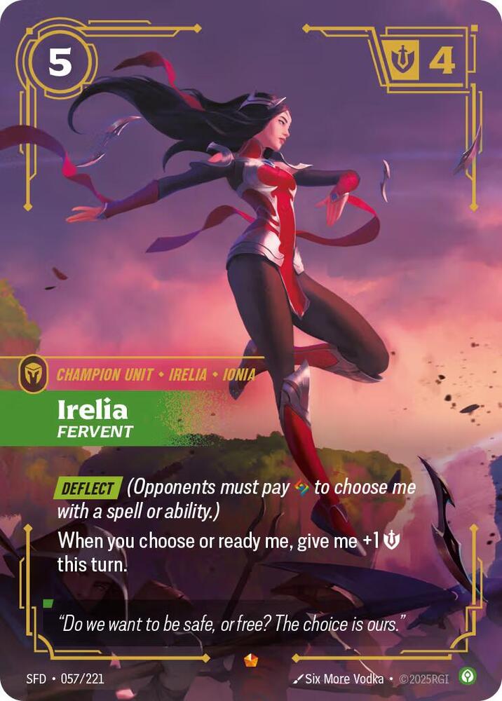 Irelia - Fervent 057/221 (Spiritforged)  - Foil | Chromatic Games