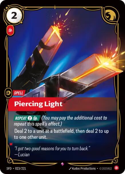 Piercing Light 23/221 (Spiritforged)  - Foil | Chromatic Games