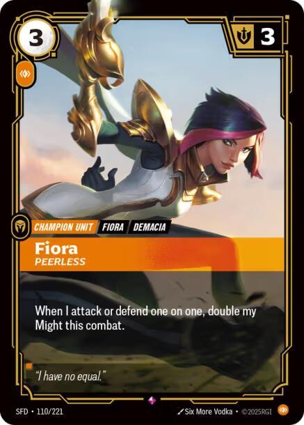 Fiora - Peerless 110/221 (Spiritforged)  - Foil | Chromatic Games
