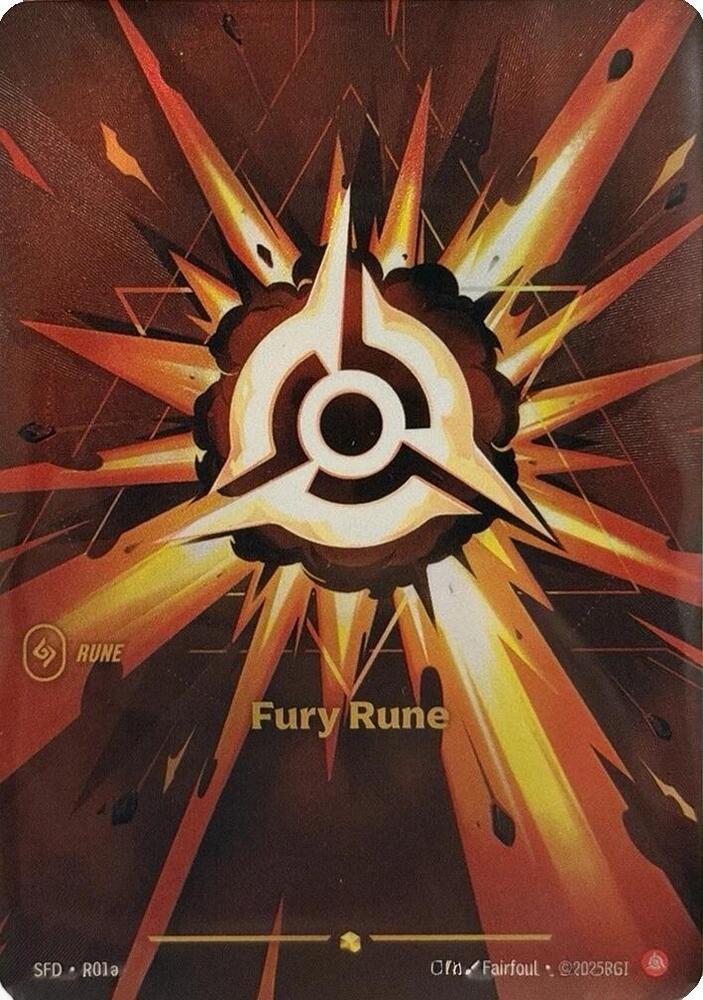 Fury Rune Alternate Art R01a (Spiritforged)  - Foil | Chromatic Games