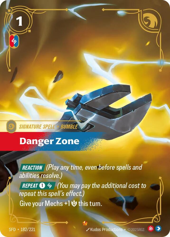 Danger Zone 182/221 (Spiritforged)  - Foil | Chromatic Games