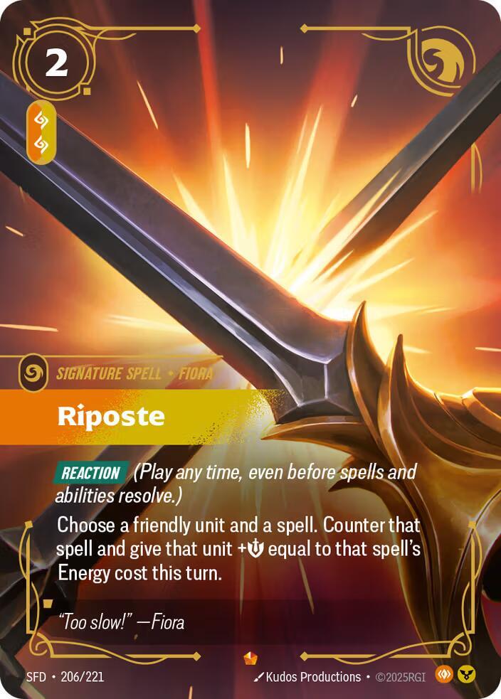 Riposte 206/221 (Spiritforged)  - Foil | Chromatic Games