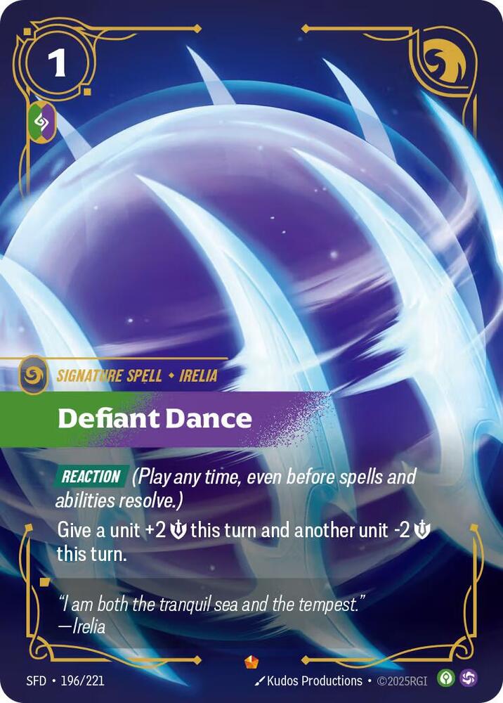 Defiant Dance 196/221 (Spiritforged)  - Foil | Chromatic Games
