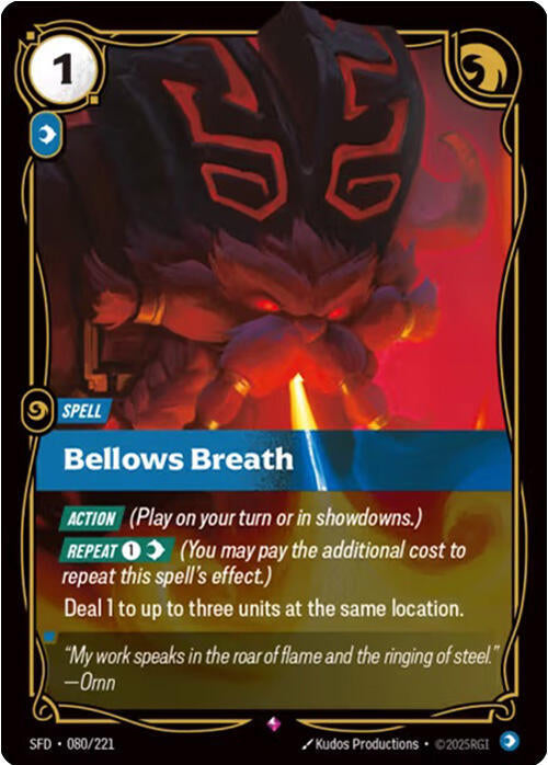 Bellows Breath 80/221 (Spiritforged)  - Foil | Chromatic Games