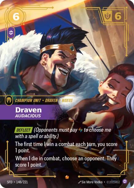 Draven - Audacious 148/221 (Spiritforged)  - Foil | Chromatic Games