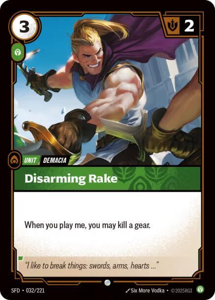 Disarming Rake 32/221 (Spiritforged)  - Foil | Chromatic Games