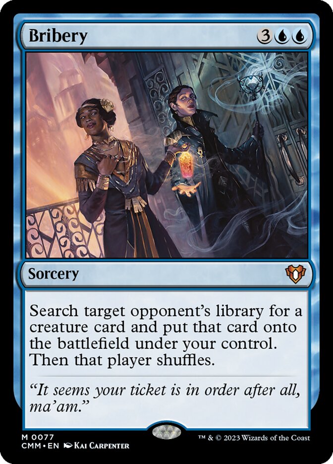 Bribery 77/451 (Commander Masters)  - Foil | Chromatic Games