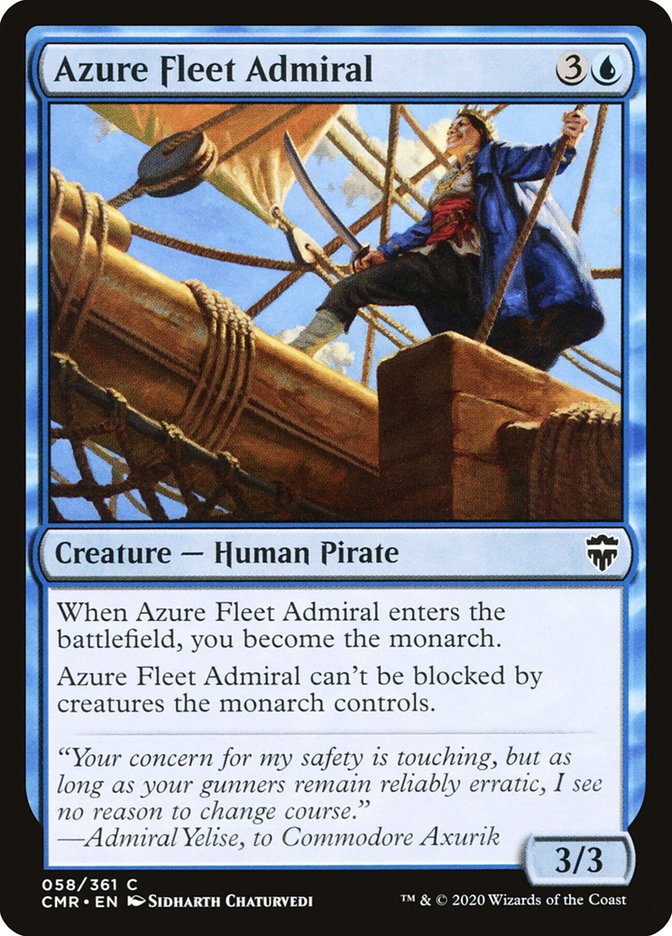 Azure Fleet Admiral 58 (Commander Legends)  - Foil | Chromatic Games