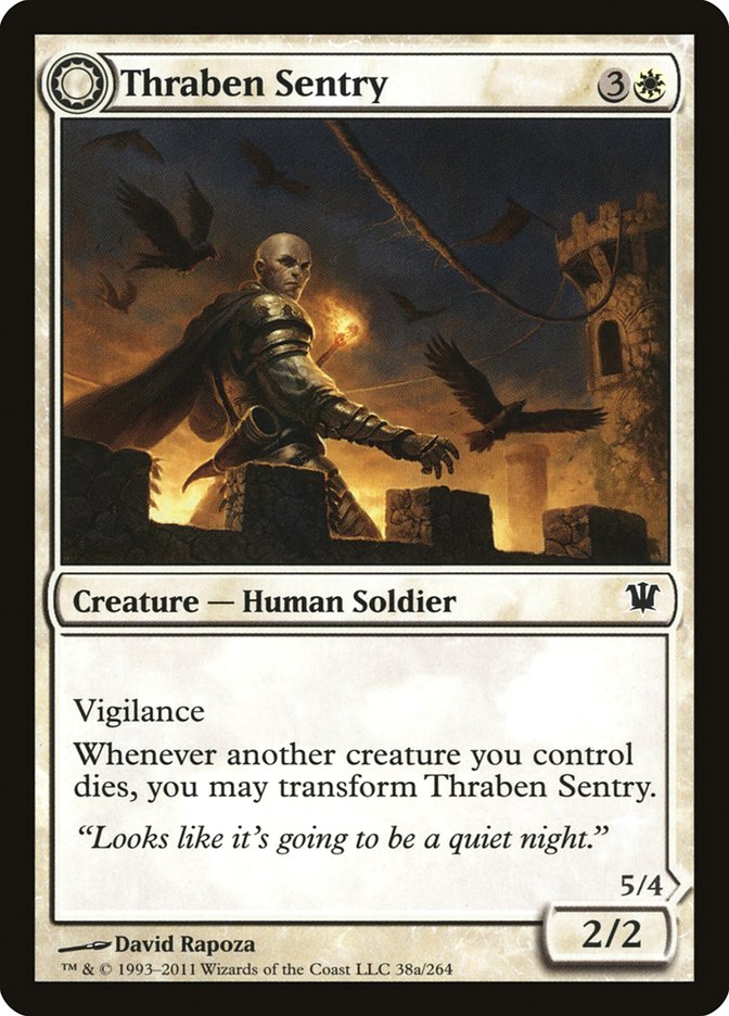 Thraben Sentry // Thraben Militia 38/264 (Innistrad)  - Foil | Chromatic Games