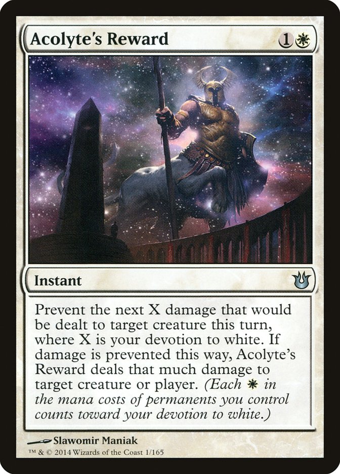 Acolyte's Reward 1/165 (Born of the Gods)  | Chromatic Games