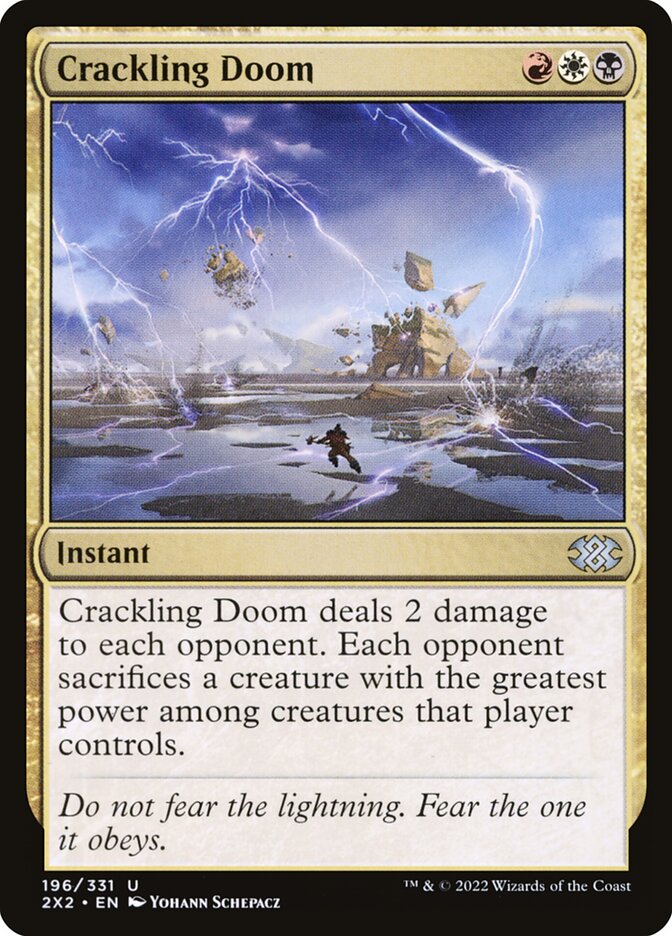 Crackling Doom 196/331 (Double Masters 2022)  - Foil | Chromatic Games