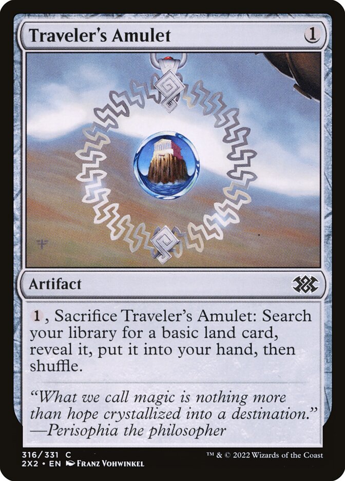 Traveler's Amulet 316/331 (Double Masters 2022)  - Foil | Chromatic Games