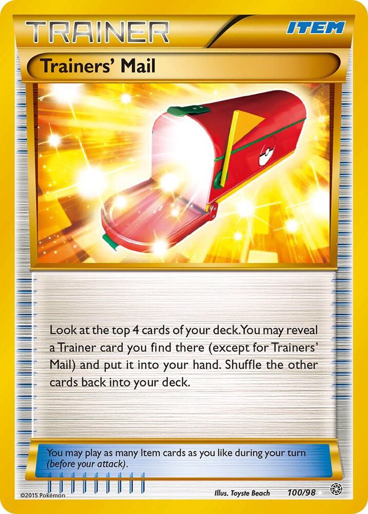 Trainers' Mail 100/98 (XY - Ancient Origins)  - Holofoil | Chromatic Games