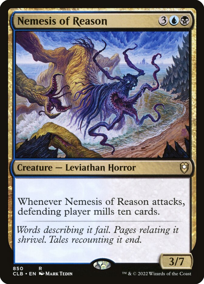 Nemesis of Reason 850 (Commander Legends: Battle for Baldur's Gate)  | Chromatic Games